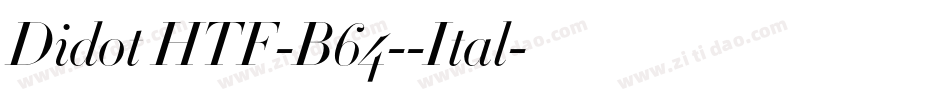 Didot HTF-B64--Ital字体转换